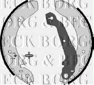BORG & BECK bbs6045 -  Комплект тормозных колодок